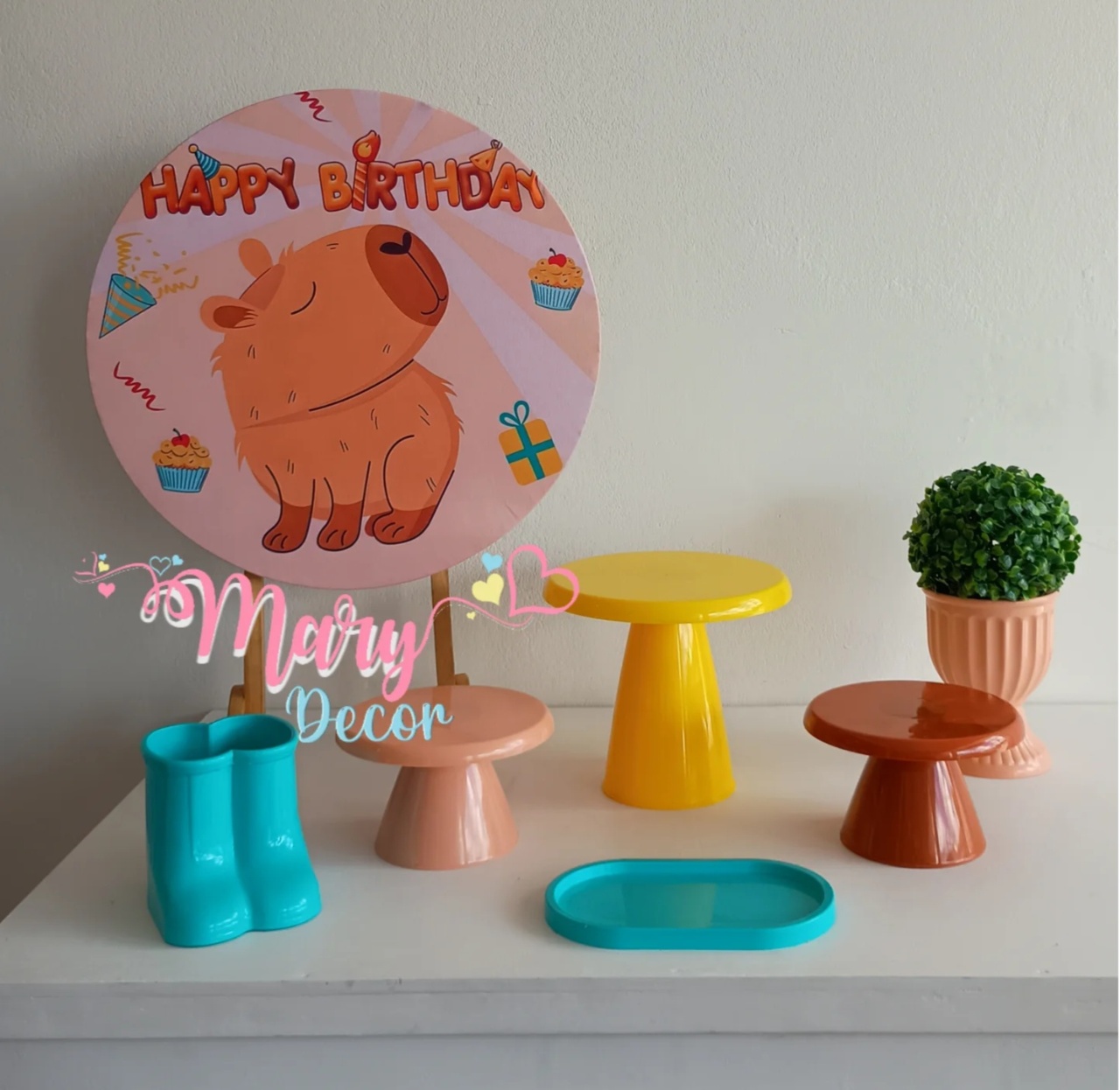 Mini Kit Capivara - Mary Decor Festas & Locações