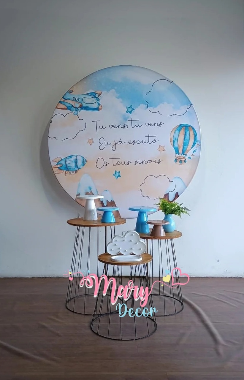 Nuvens Kit Chá de Bebê  Só Uma Coisinha Simples  - Mary Decor Festas & Locações