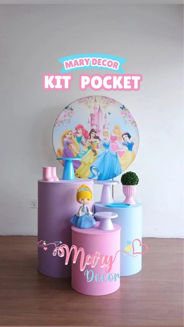 Kit Pocket Princesas - Mary Decor Festas & Locações