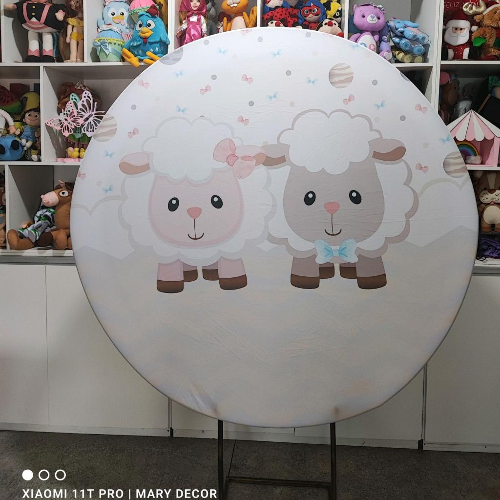 Painel Ovelhinha Cha Revelacao - Mary Decor Festas & Locações