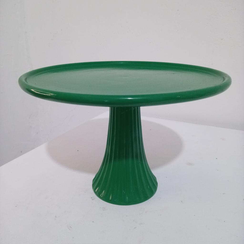 Bandeja  Ceramica Verde  G - Mary Decor Festas & Locações