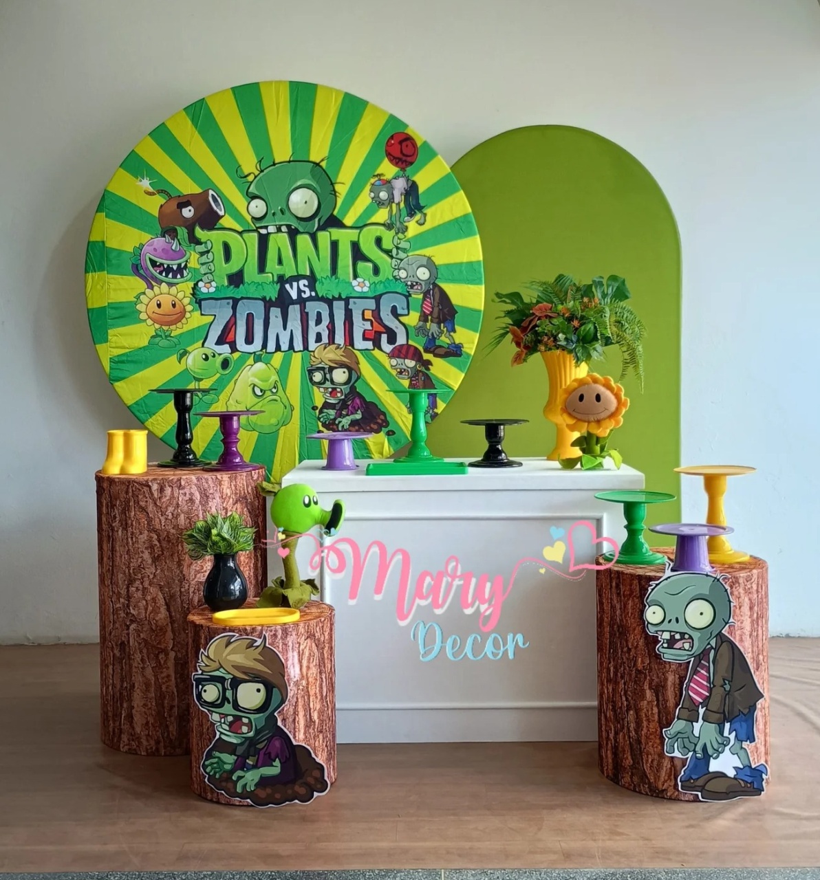  Zombiesxplants Kit Comemore  - Mary Decor Festas & Locações