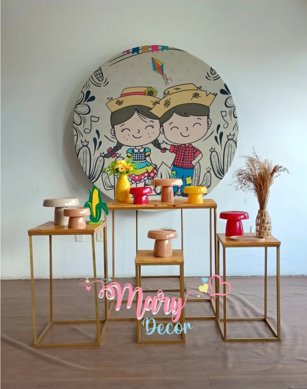 Festa Junina Kit Festa Em Casa Adulto   - Mary Decor Festas & Locações