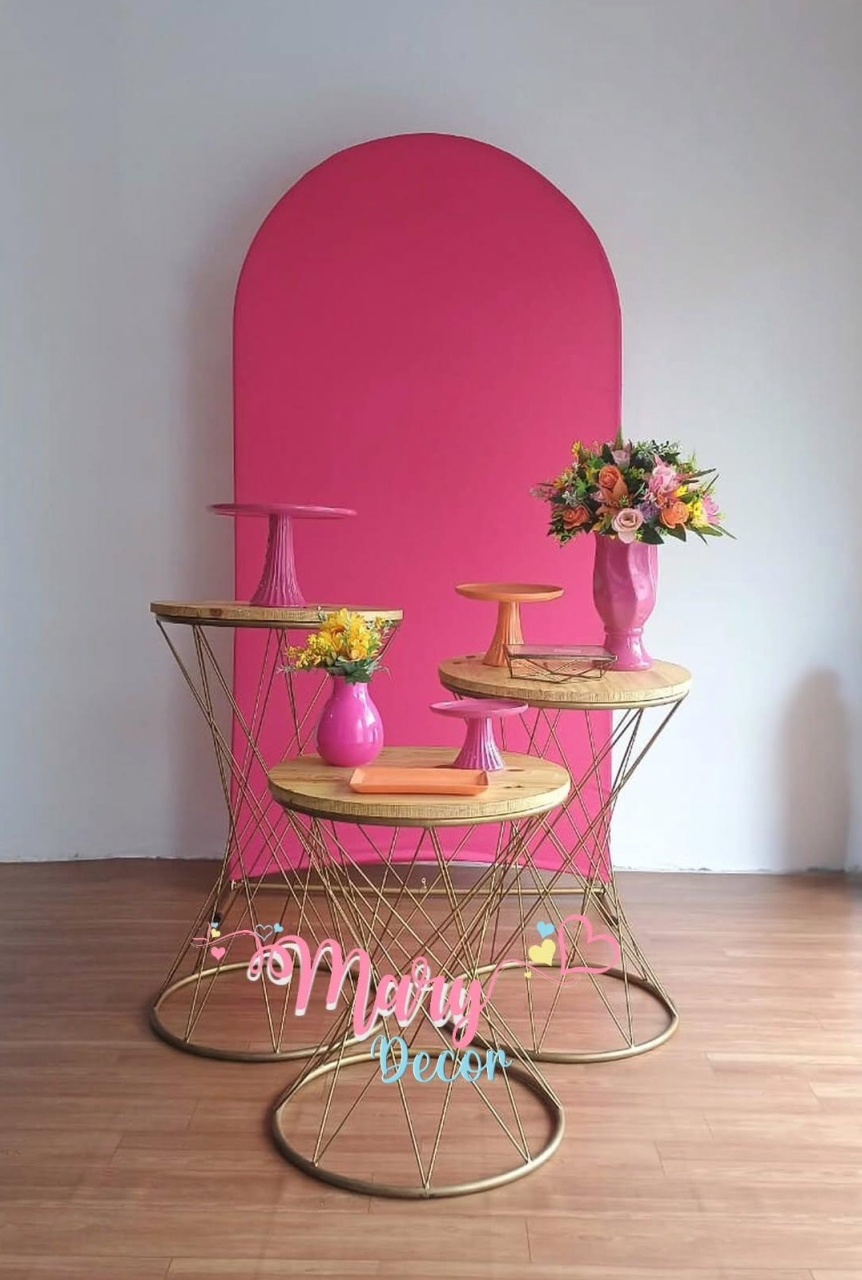 Rosa Pink Kit Celebre    - Mary Decor Festas & Locações