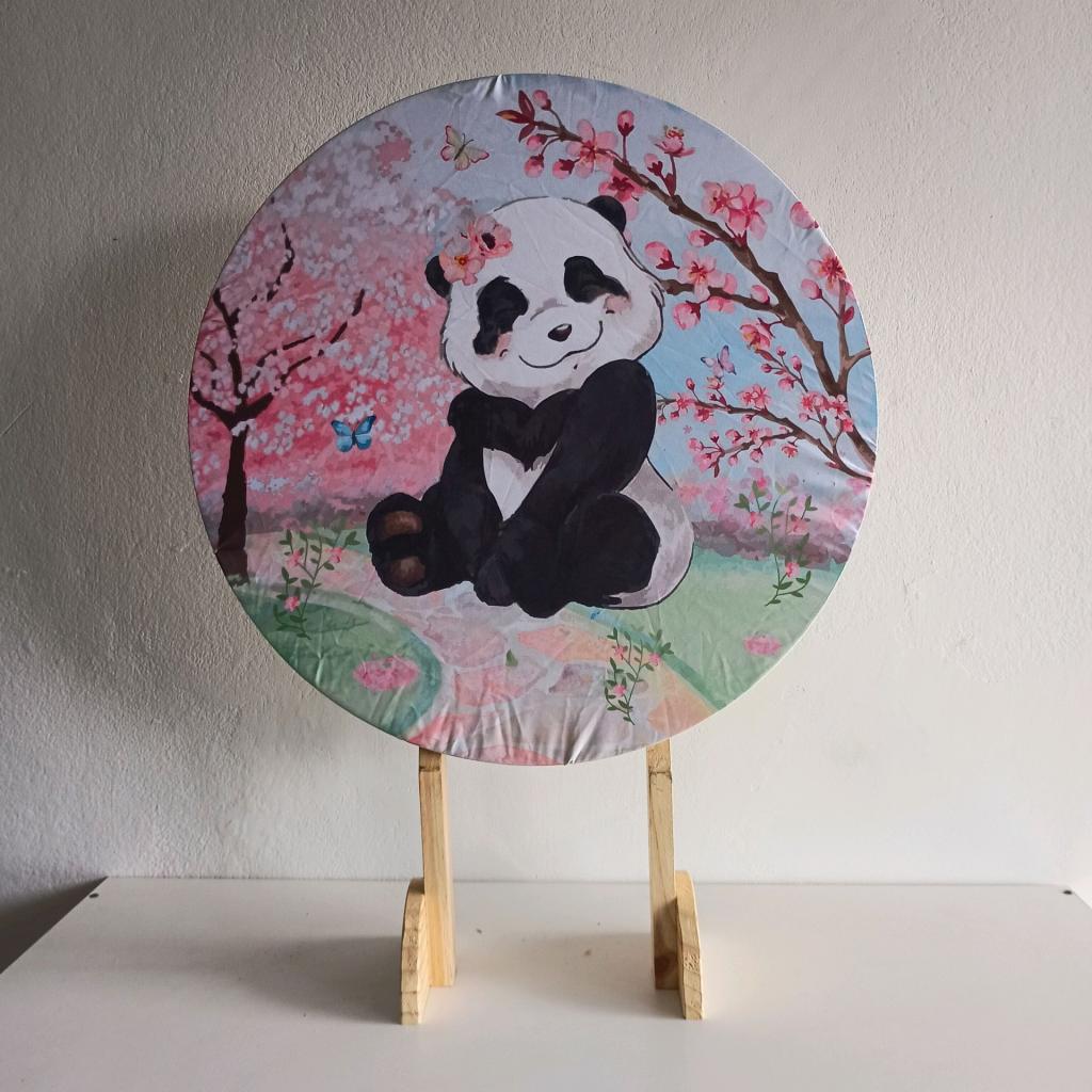 Capa Mini Painel 50X50 Ursinho Panda - Mary Decor Festas & Locações