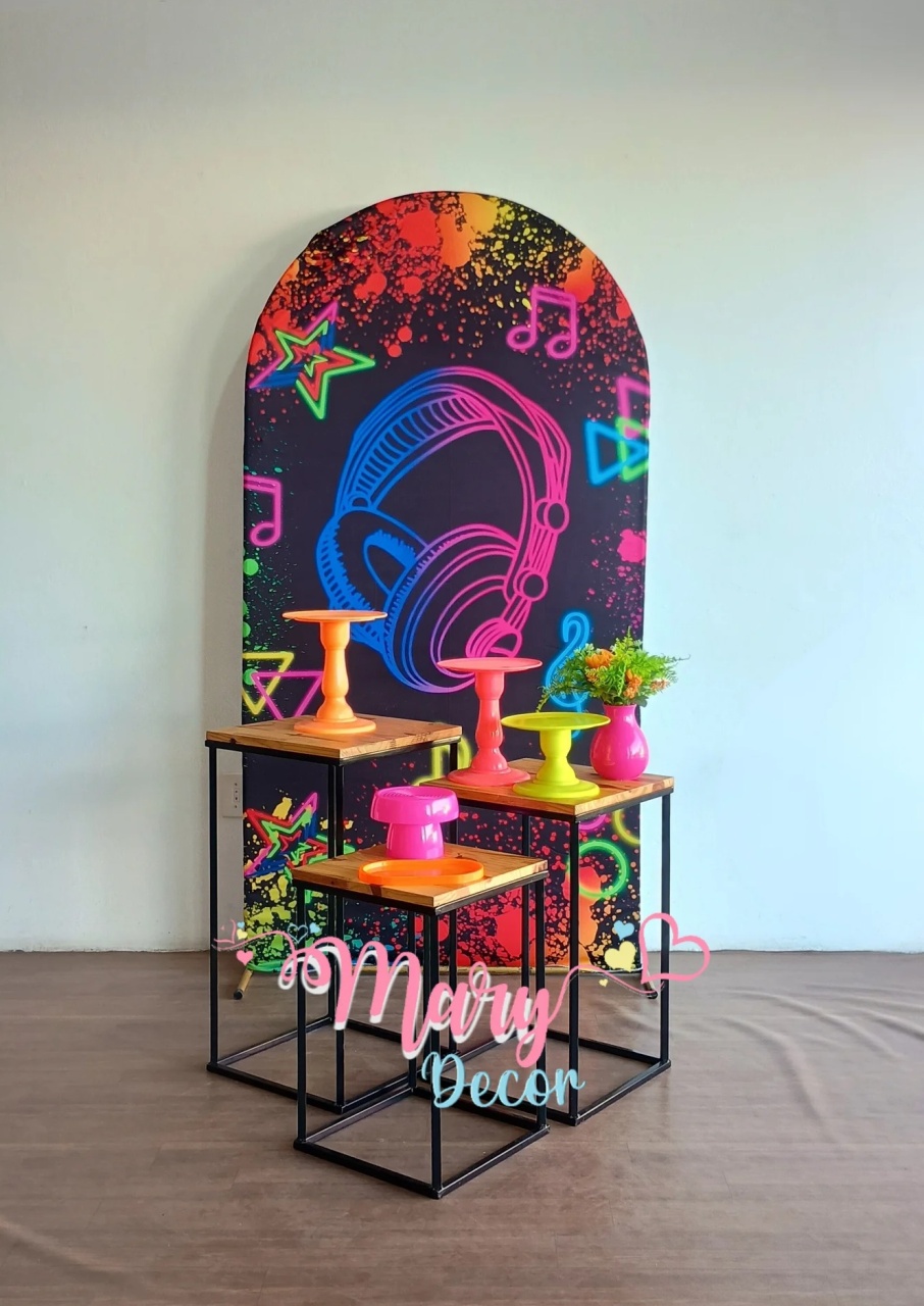 Balada Neon 2    Kit Meu Dia Especial  - Mary Decor Festas & Locações