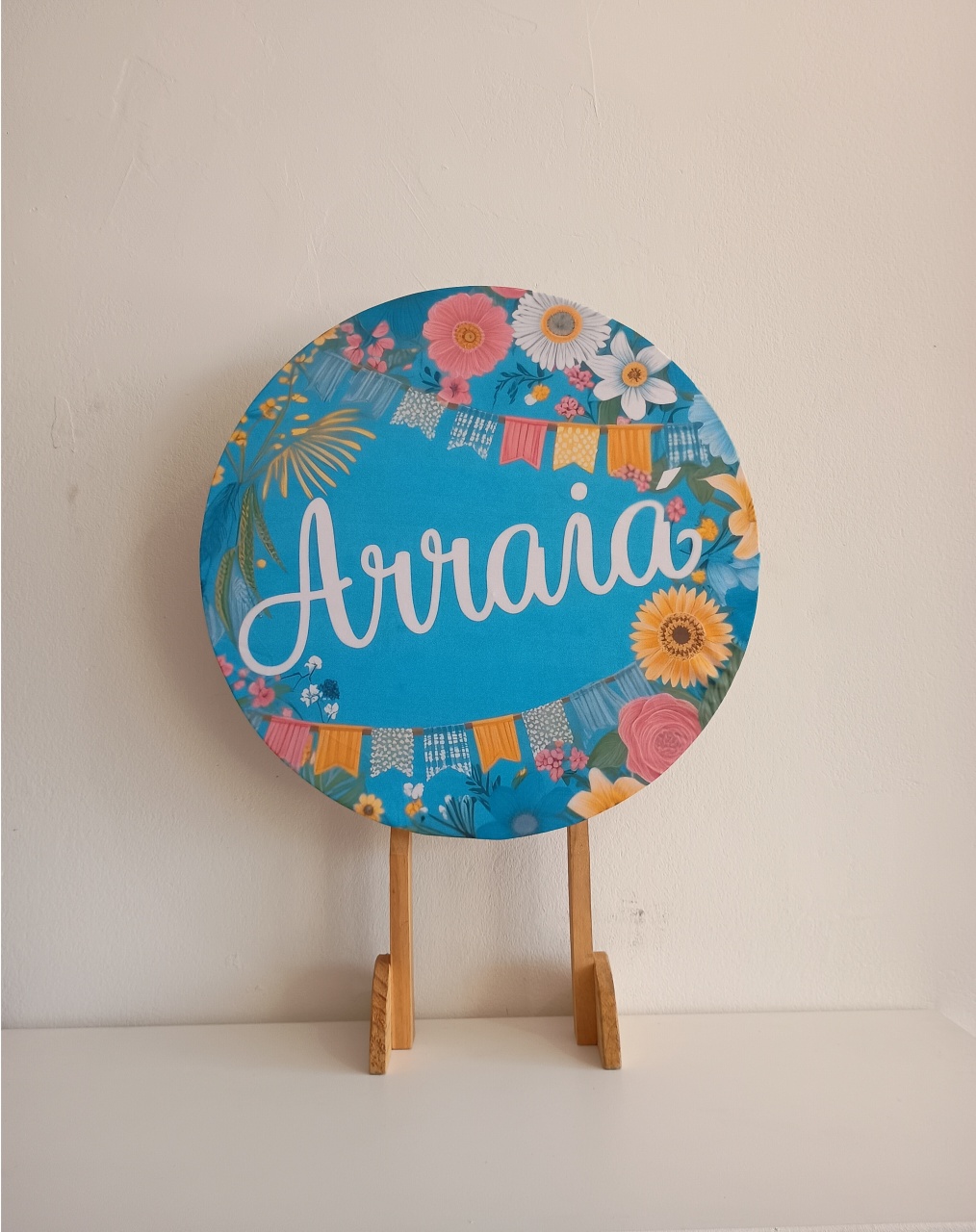 Arraia Azul Capa Mini Painel 0.50X0.50 - Mary Decor Festas & Locações