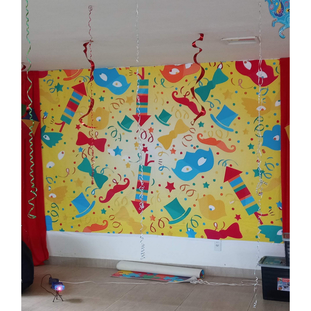 Painel Sublimado Carnaval  Grande - Mary Decor Festas & Locações