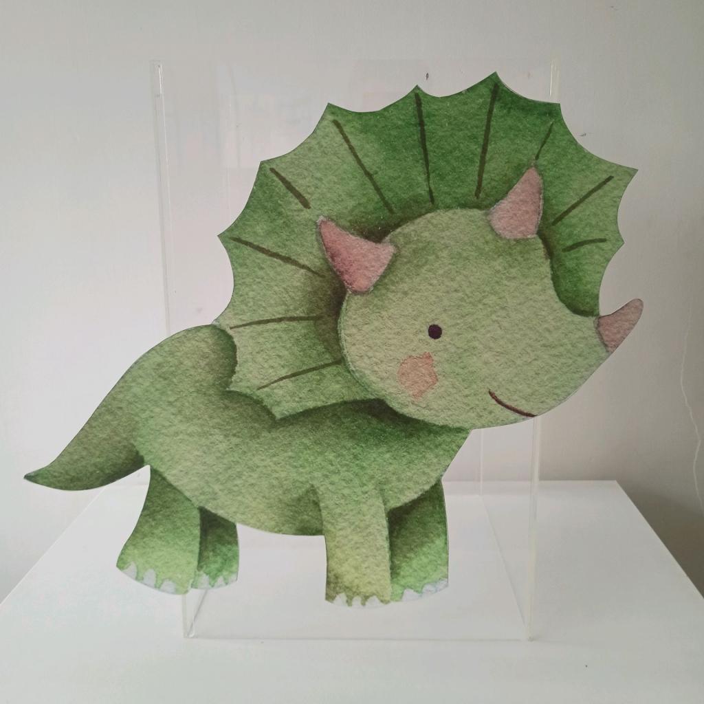 Display Dinossauro Baby Aquarela - Mary Decor Festas & Locações