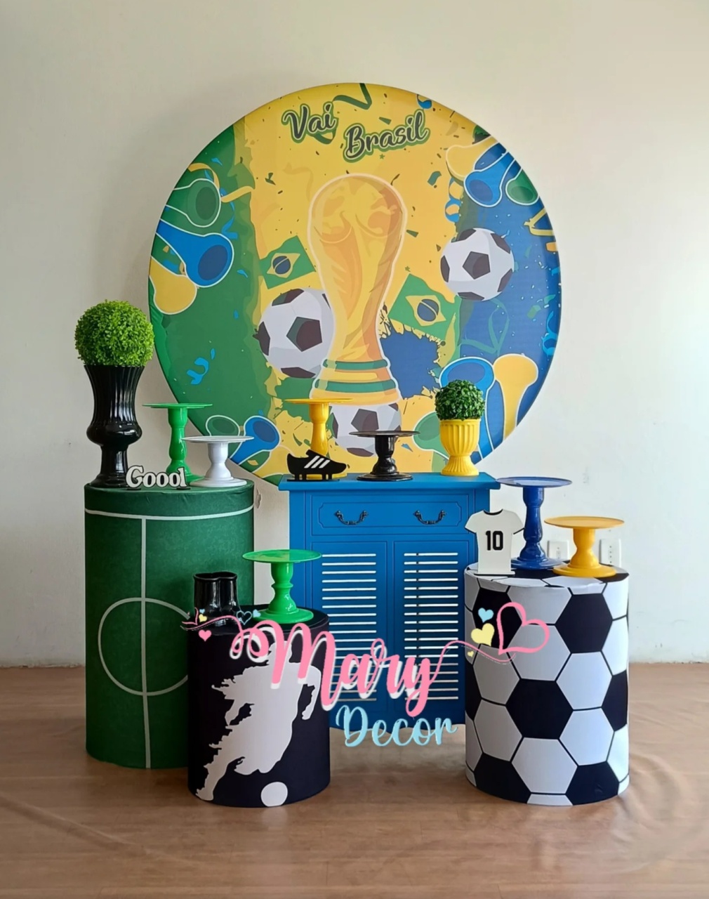 Copa Brasil Kit Festa Em Casa - Mary Decor Festas & Locações