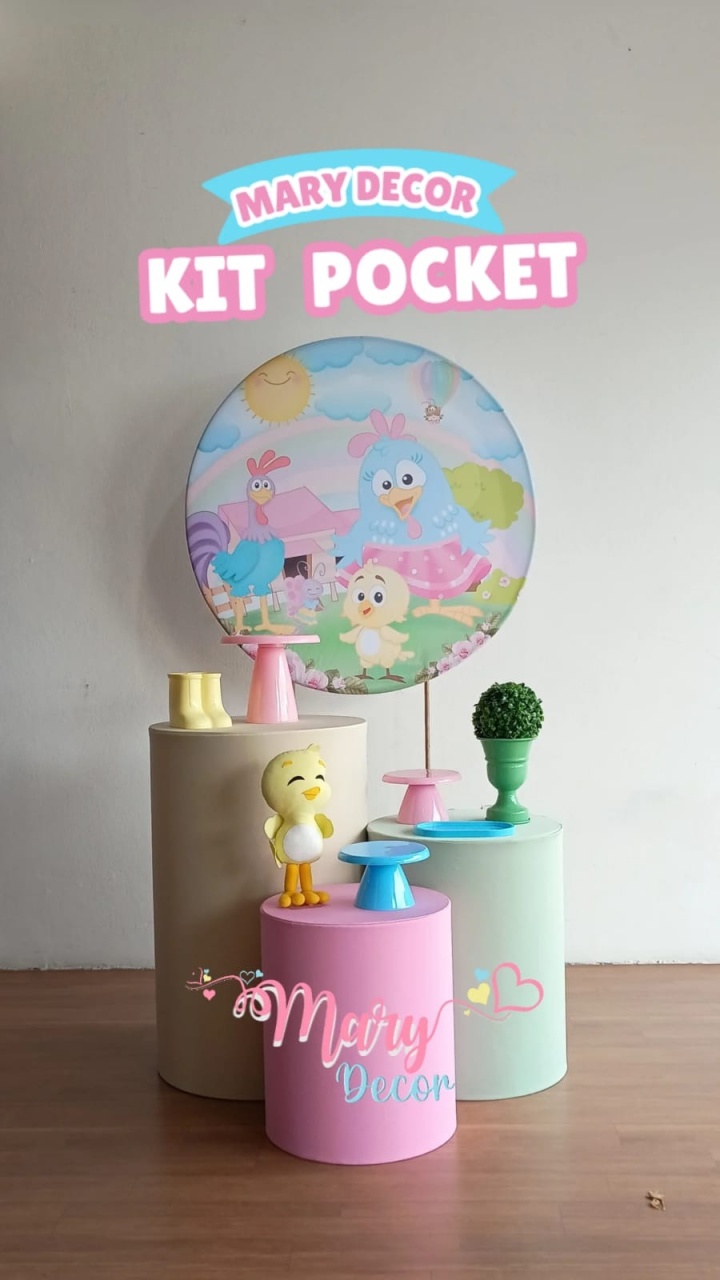Kit Pocket Galinha Pintadinha  - Mary Decor Festas & Locações