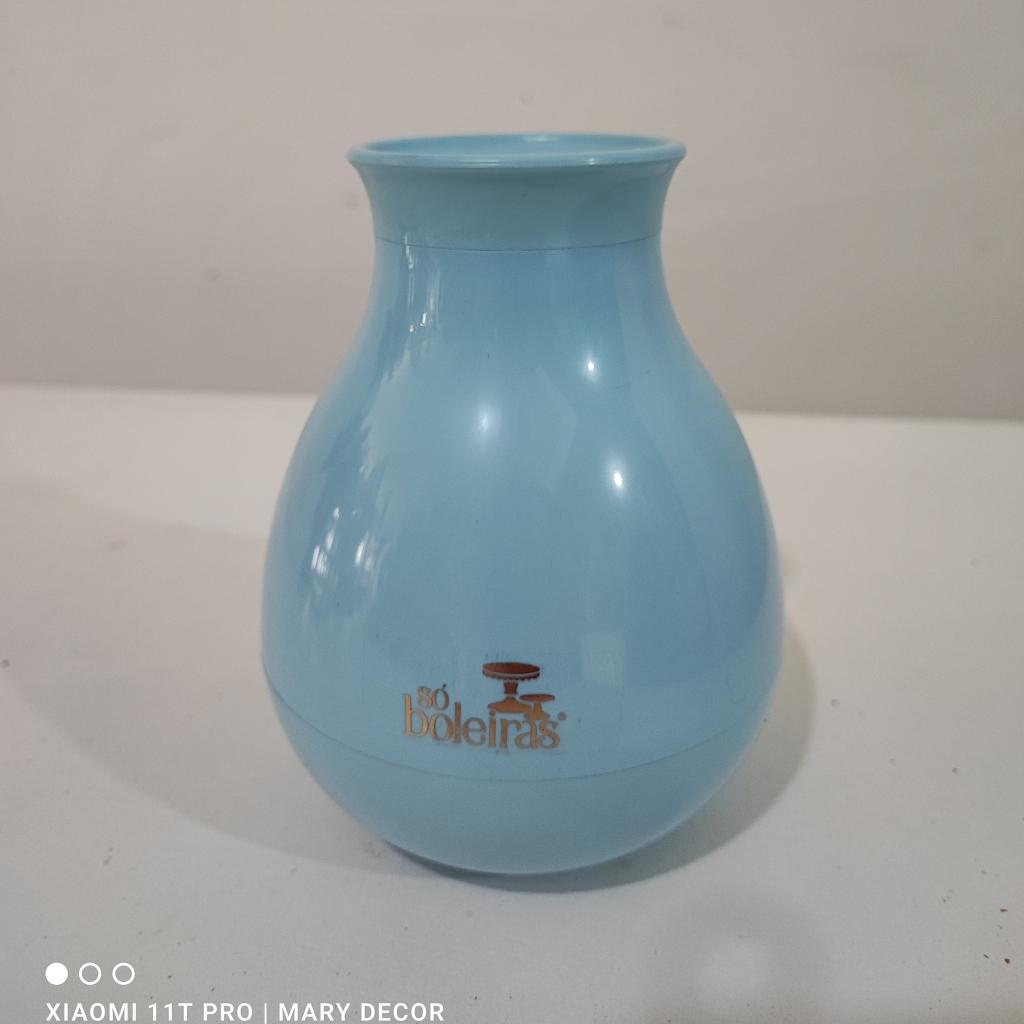 Vaso Cogumelo Azul Baby P - Mary Decor Festas & Locações