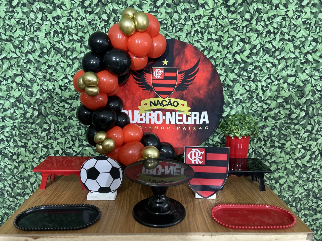 Kit Mesa Flamengo Naçao Rubo Negra - Pegue Monte das Amigas
