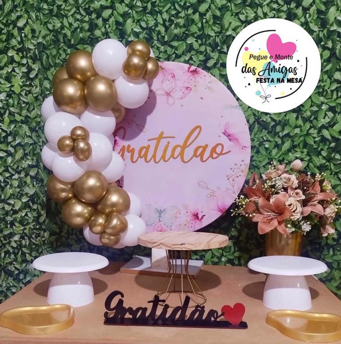 Kit Mesa Adulto Gratidão 1 - Pegue Monte das Amigas