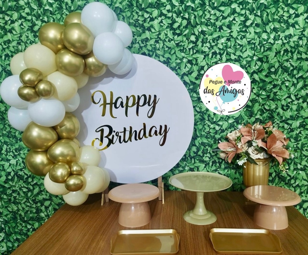 Kit Mesa Adulto Happy Birthday - Pegue Monte das Amigas