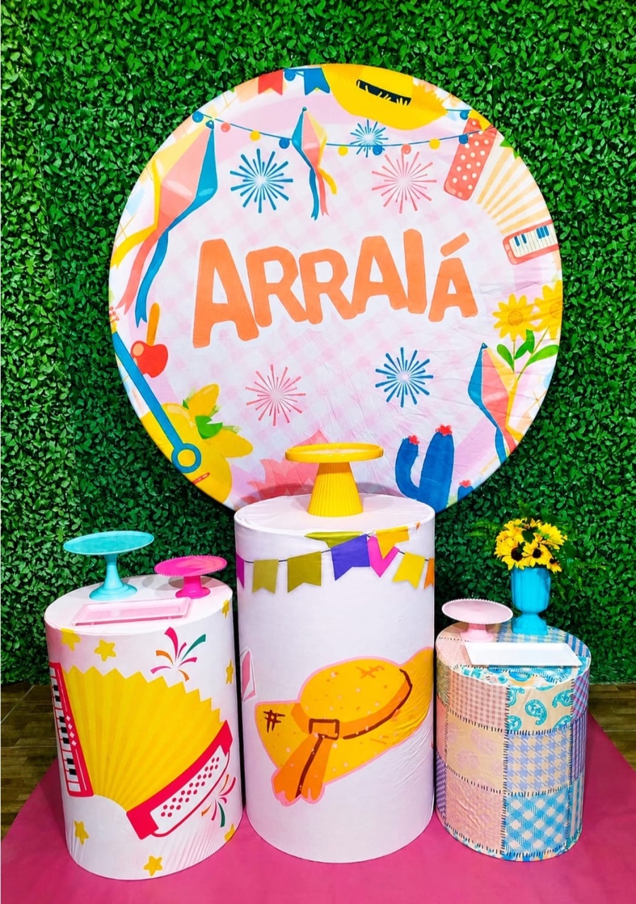 Kit Básico Arraiá Rosa - Pegue Monte das Amigas