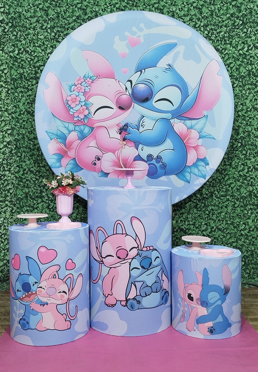 Kit Básico Stich E Angel  - Pegue Monte das Amigas