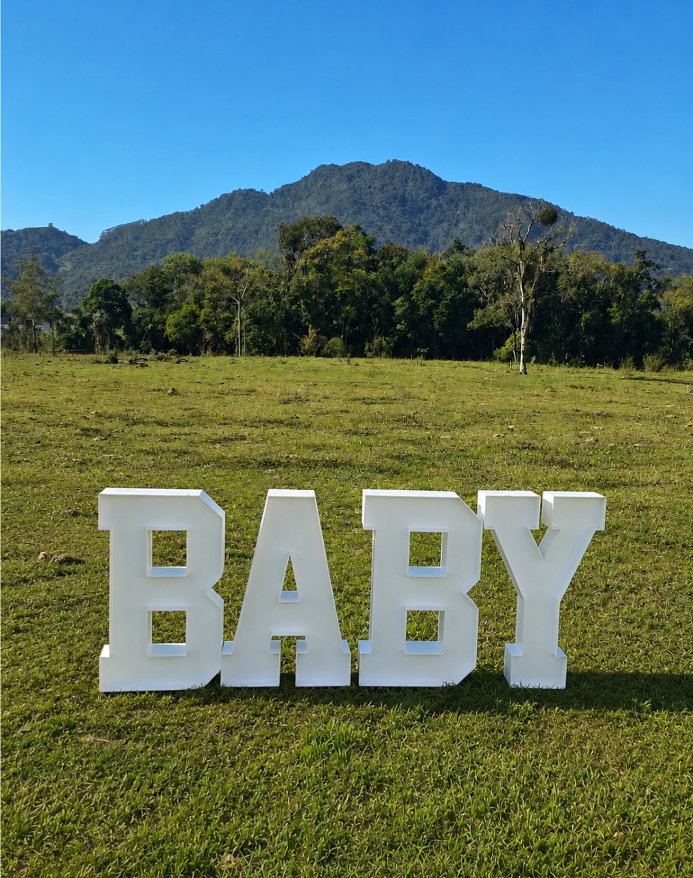 Letras Baby Chão Bco - Artebelle Comemorações