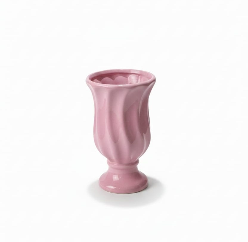Vaso Rosa Torcido G - Artebelle Comemorações