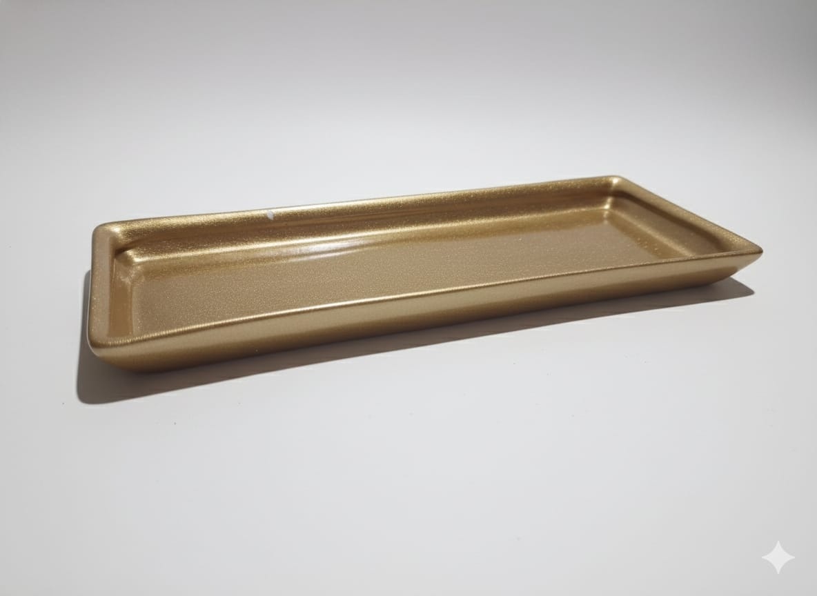 Bandeja de Doce Dourada  - Artebelle Comemorações