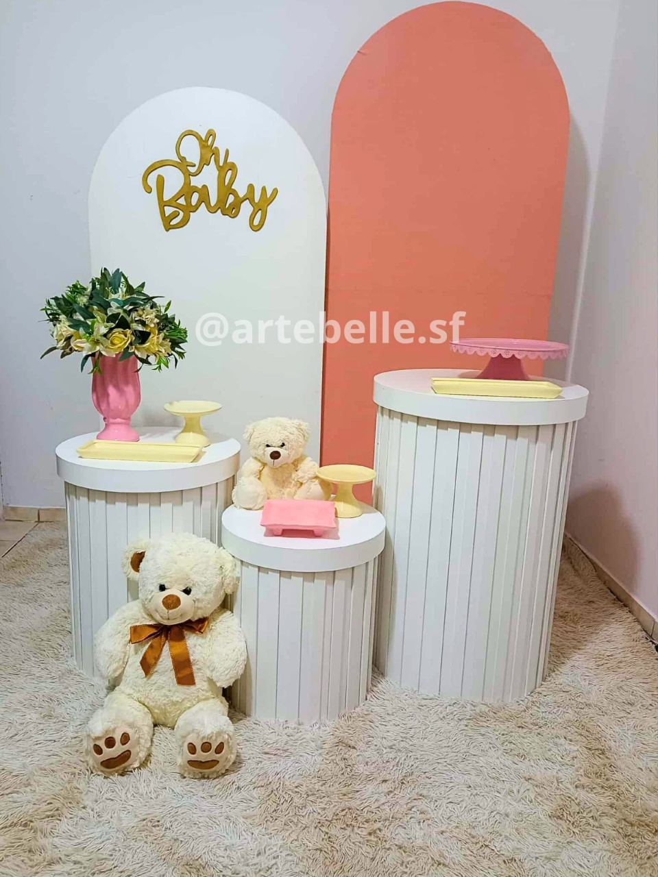 Chá de Bebê Rosa - Artebelle Comemorações