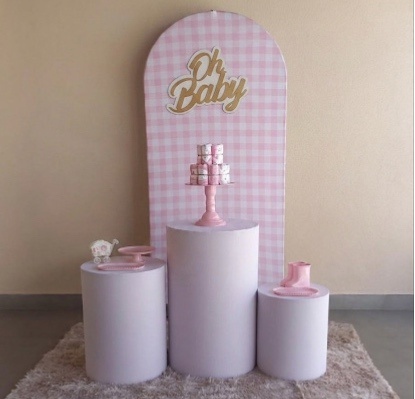 Kit Chá de Bebê Rosa - Maria Luiza Cardoso Barbosa