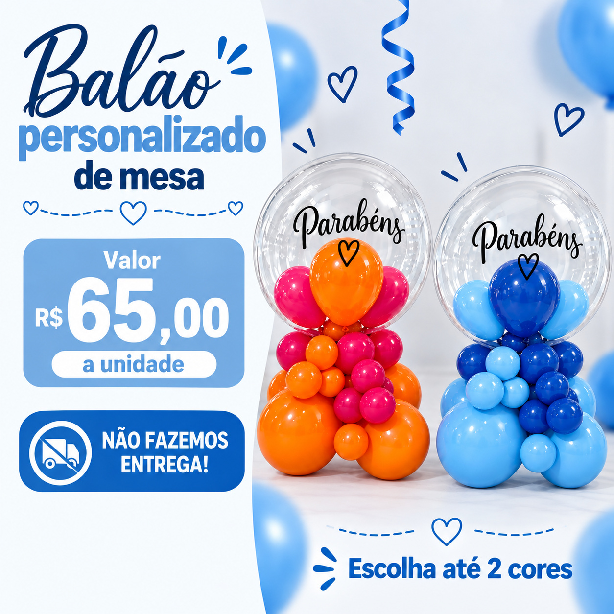 Balão de Mesa - Maria Luiza Cardoso Barbosa