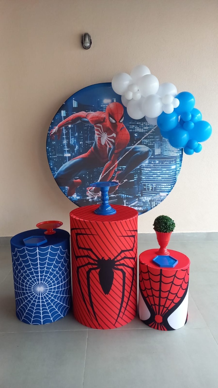 Kit Econômico Homem Aranha Com Balões P - Maria Luiza Cardoso Barbosa