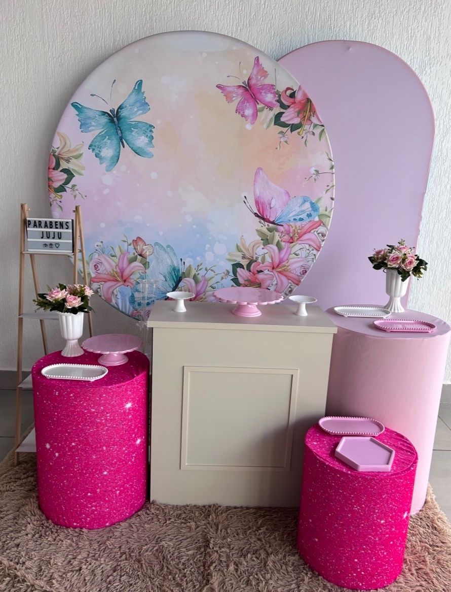 Kit Safira Borboleta Rosa - Maria Luiza Cardoso Barbosa