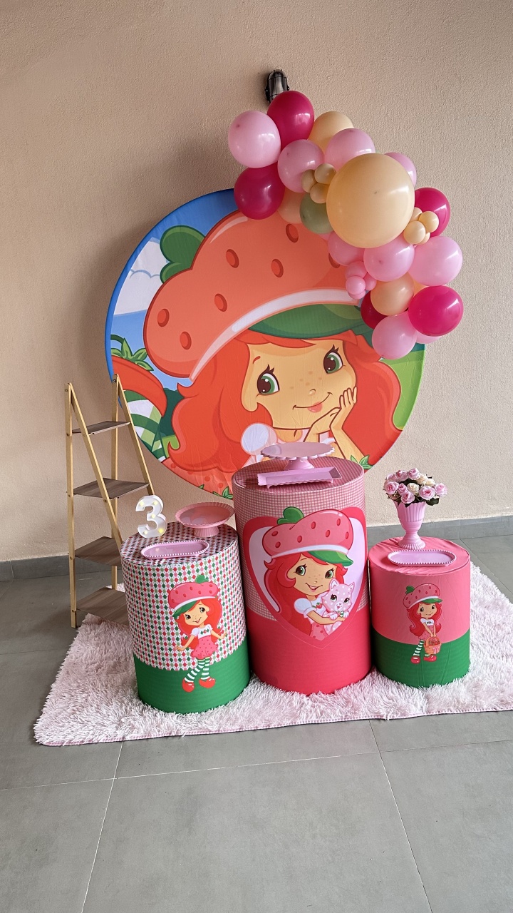 Kit Prata Moranguinho Com Balões P - Maria Luiza Cardoso Barbosa