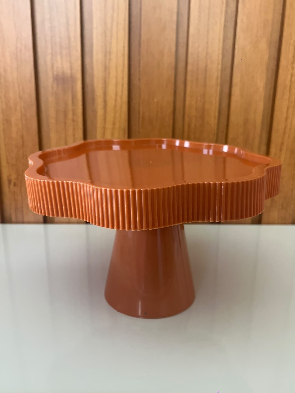 Bandeja Alta Terracota - Maria Luiza Cardoso Barbosa