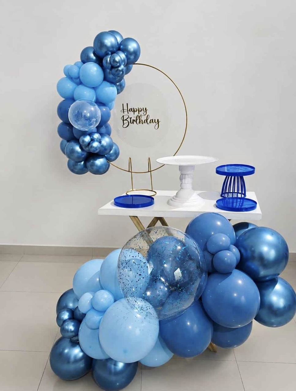 Mini Kit Azul Com Balões - Maria Luiza Cardoso Barbosa