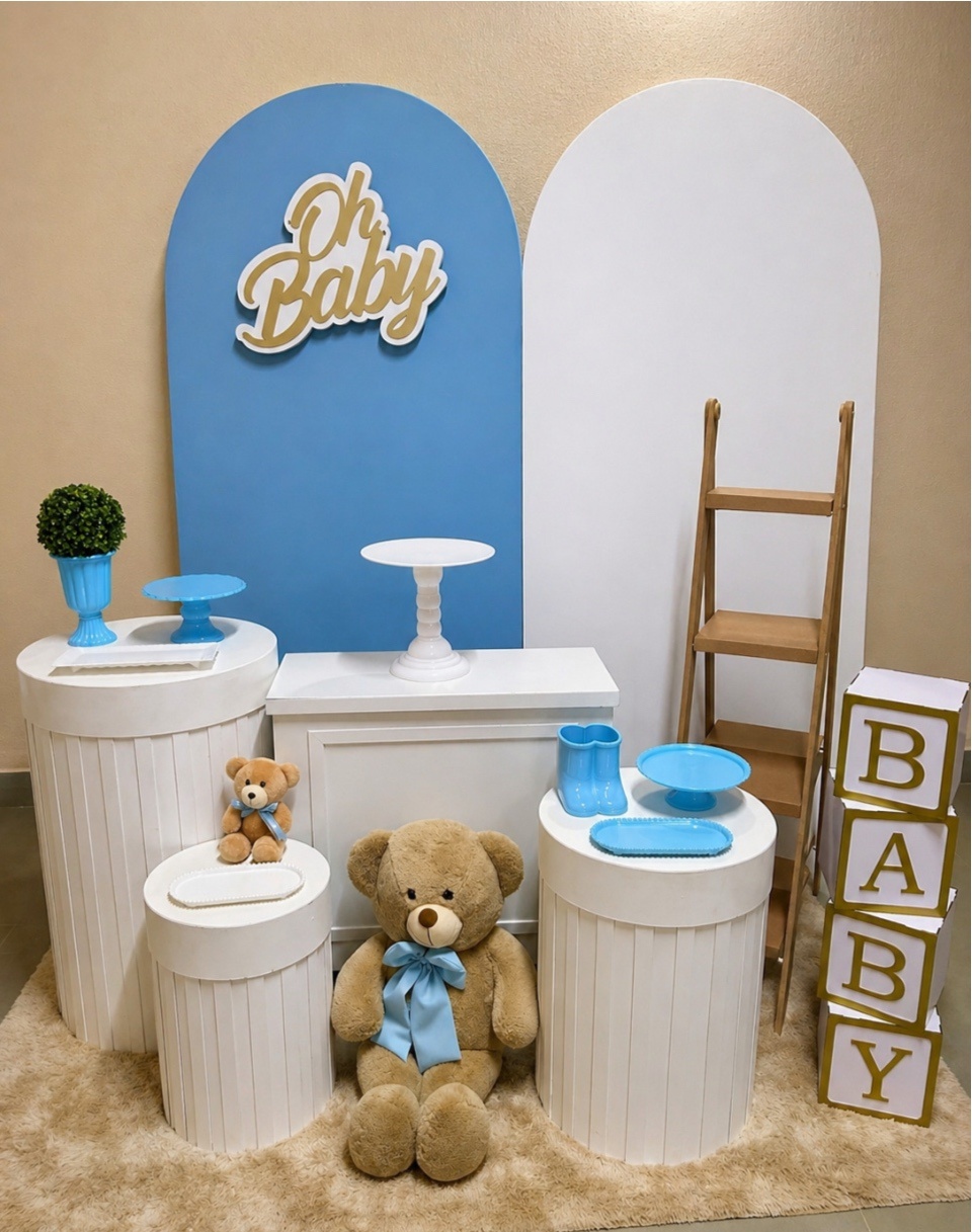 Kit Chá de Bebê Azul - Maria Luiza Cardoso Barbosa
