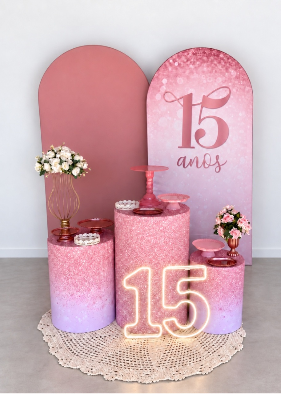 Kit 15 Anos Rosê - Maria Luiza Cardoso Barbosa