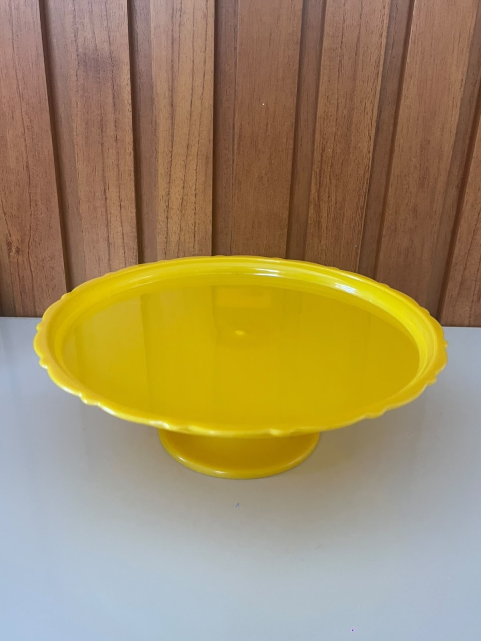 Bandeja Alta Amarela - Maria Luiza Cardoso Barbosa