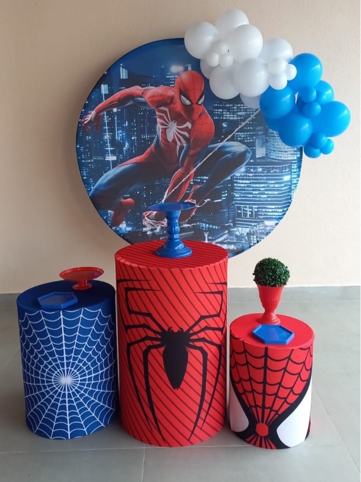 Kit Econômico Homem Aranha Com Balões P - Maria Luiza Cardoso Barbosa
