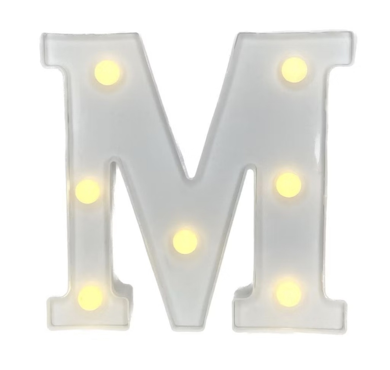 Letra M Led de Mesa - Maria Luiza Cardoso Barbosa