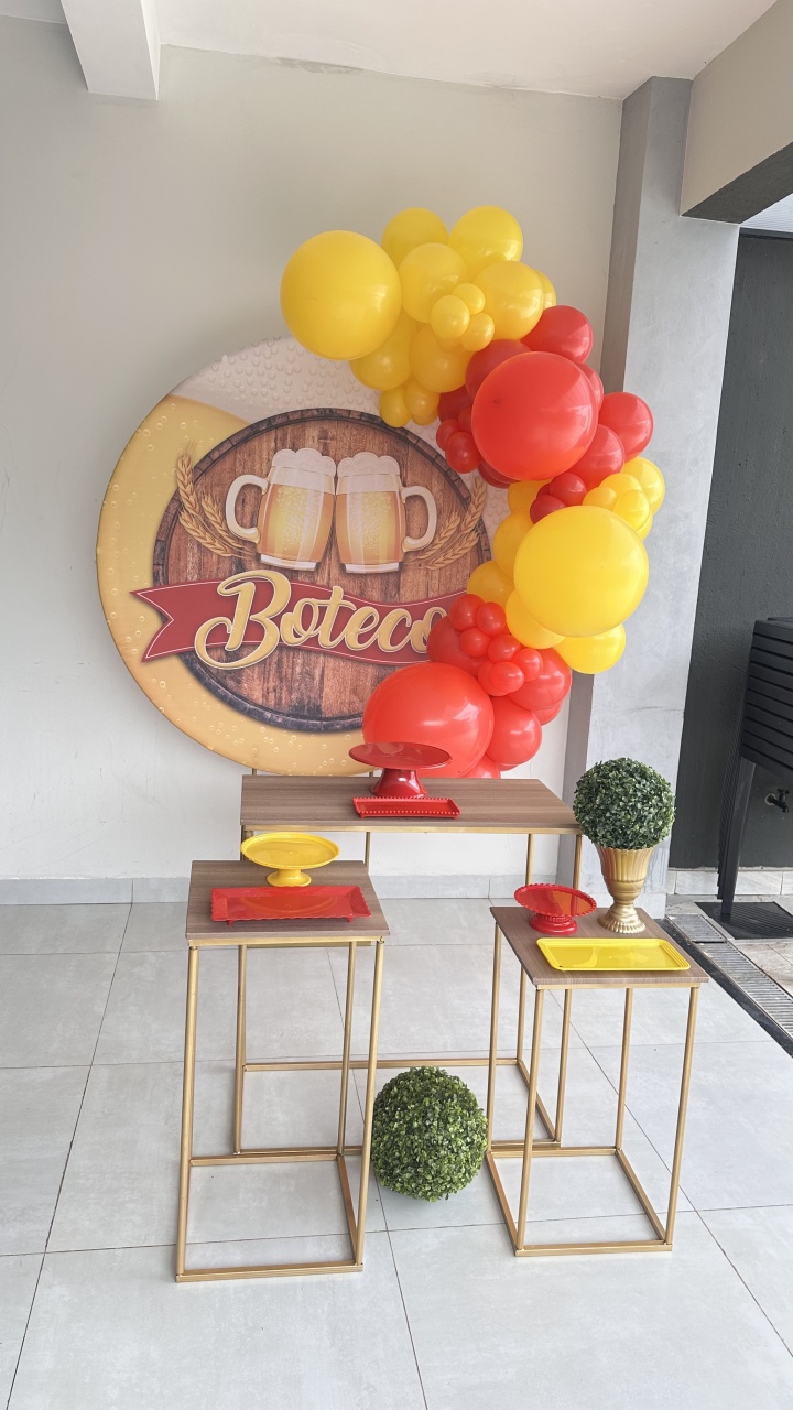 Kit Boteco Com Balões - Maria Luiza Cardoso Barbosa