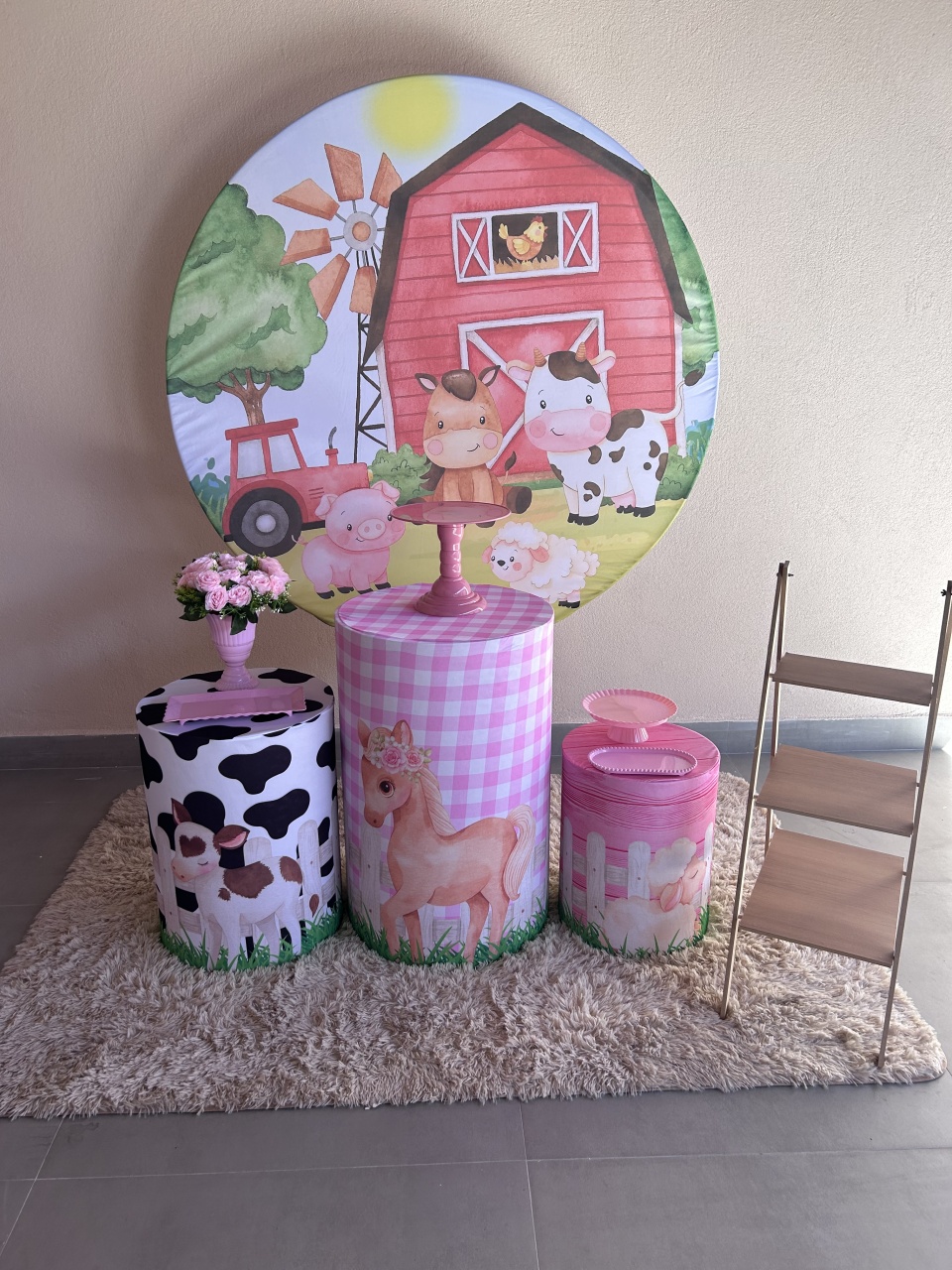 Kit Prata Fazendinha Rosa - Maria Luiza Cardoso Barbosa