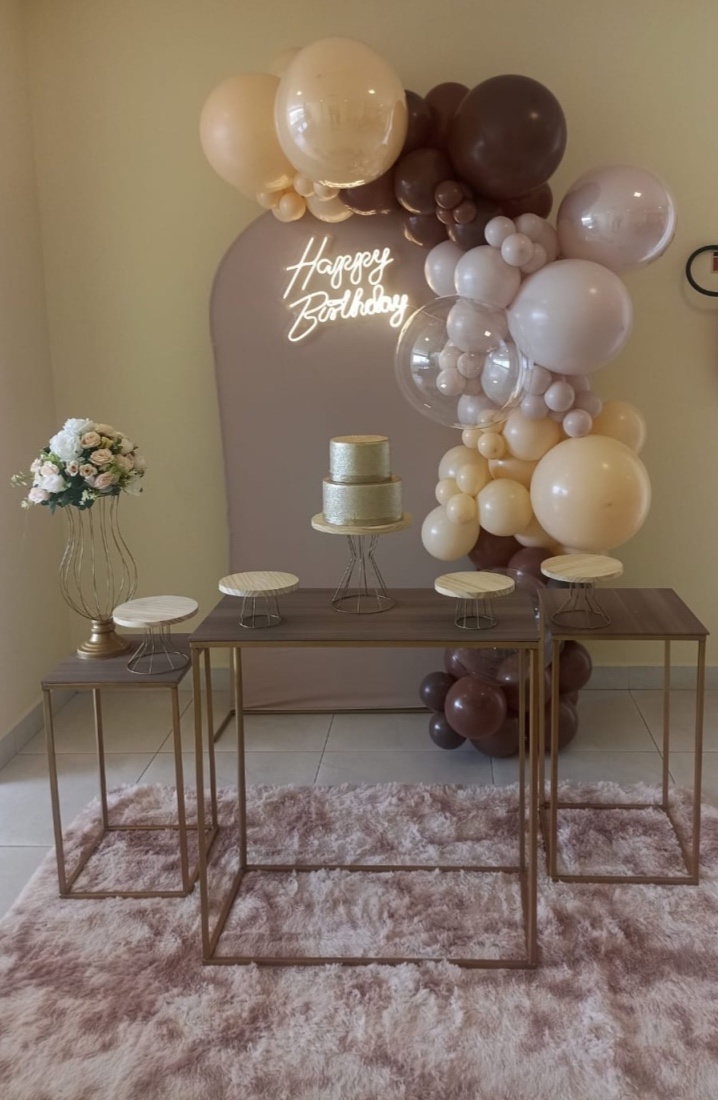 Kit Adulto Bege Com Led Sem Balões - Maria Luiza Cardoso Barbosa