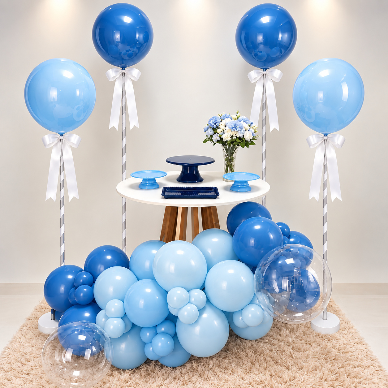 Kit de Mesa Azul - Maria Luiza Cardoso Barbosa
