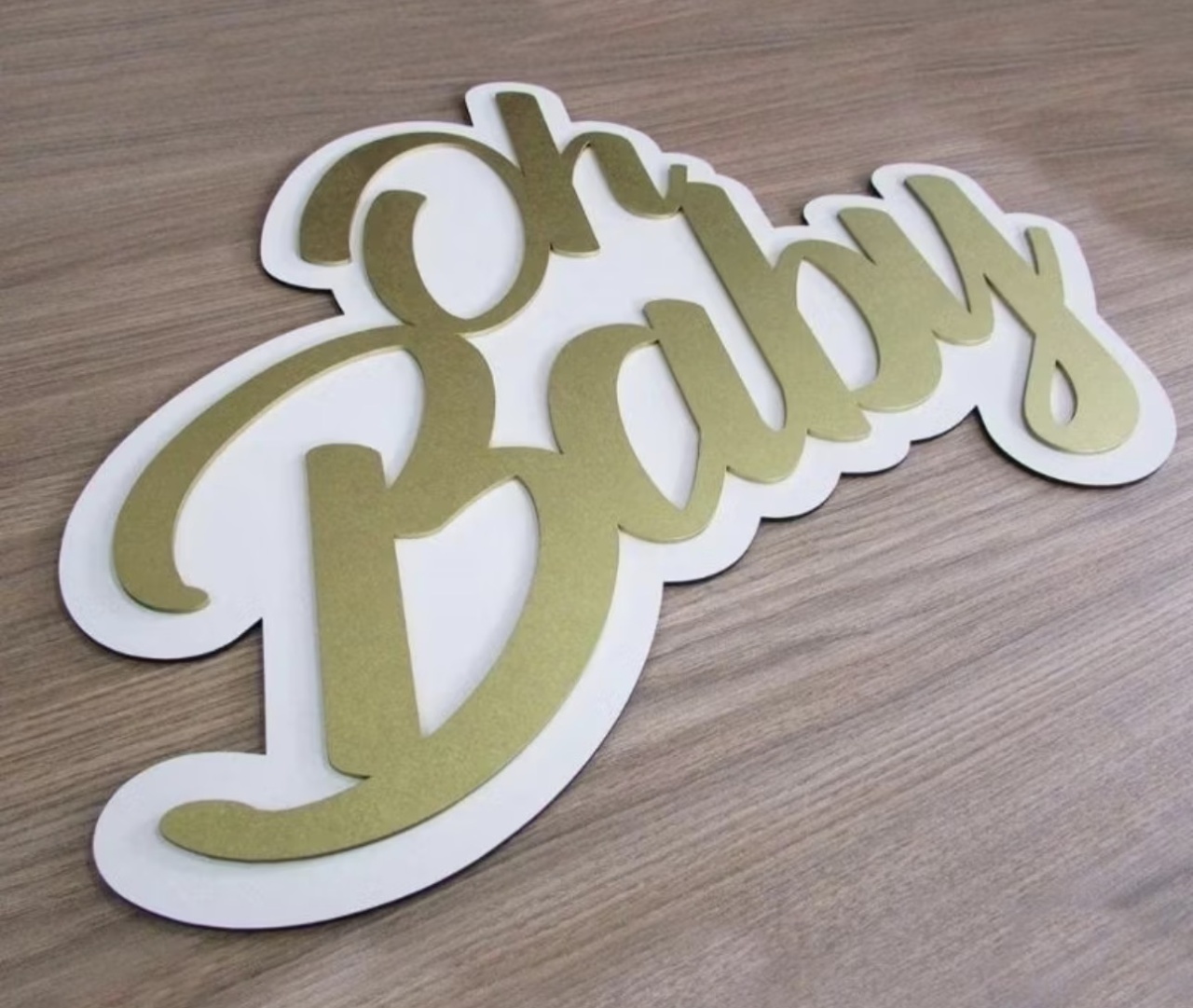 Placa Oh Baby - Maria Luiza Cardoso Barbosa
