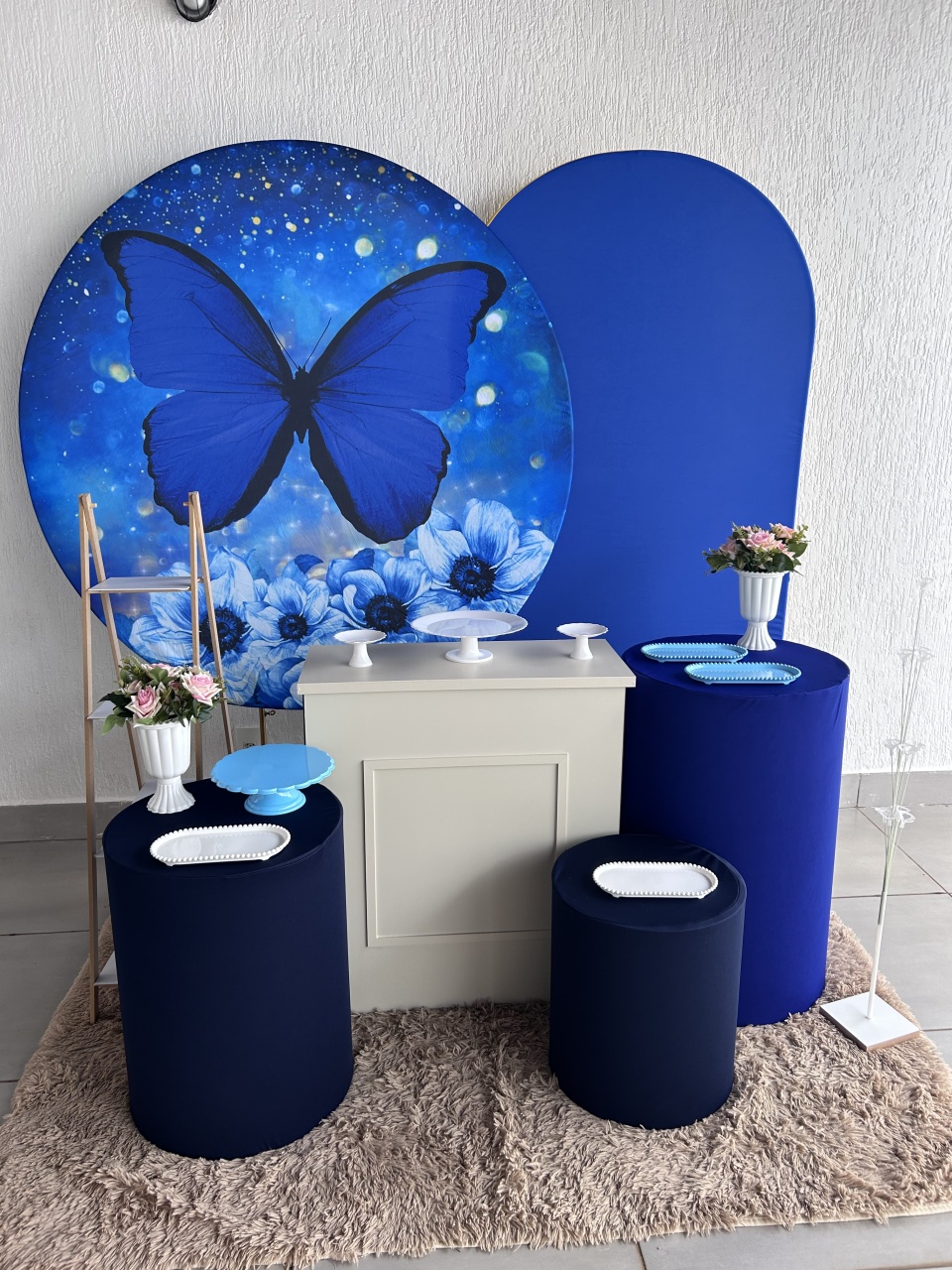 Kit Safira Borboleta Azul - Maria Luiza Cardoso Barbosa