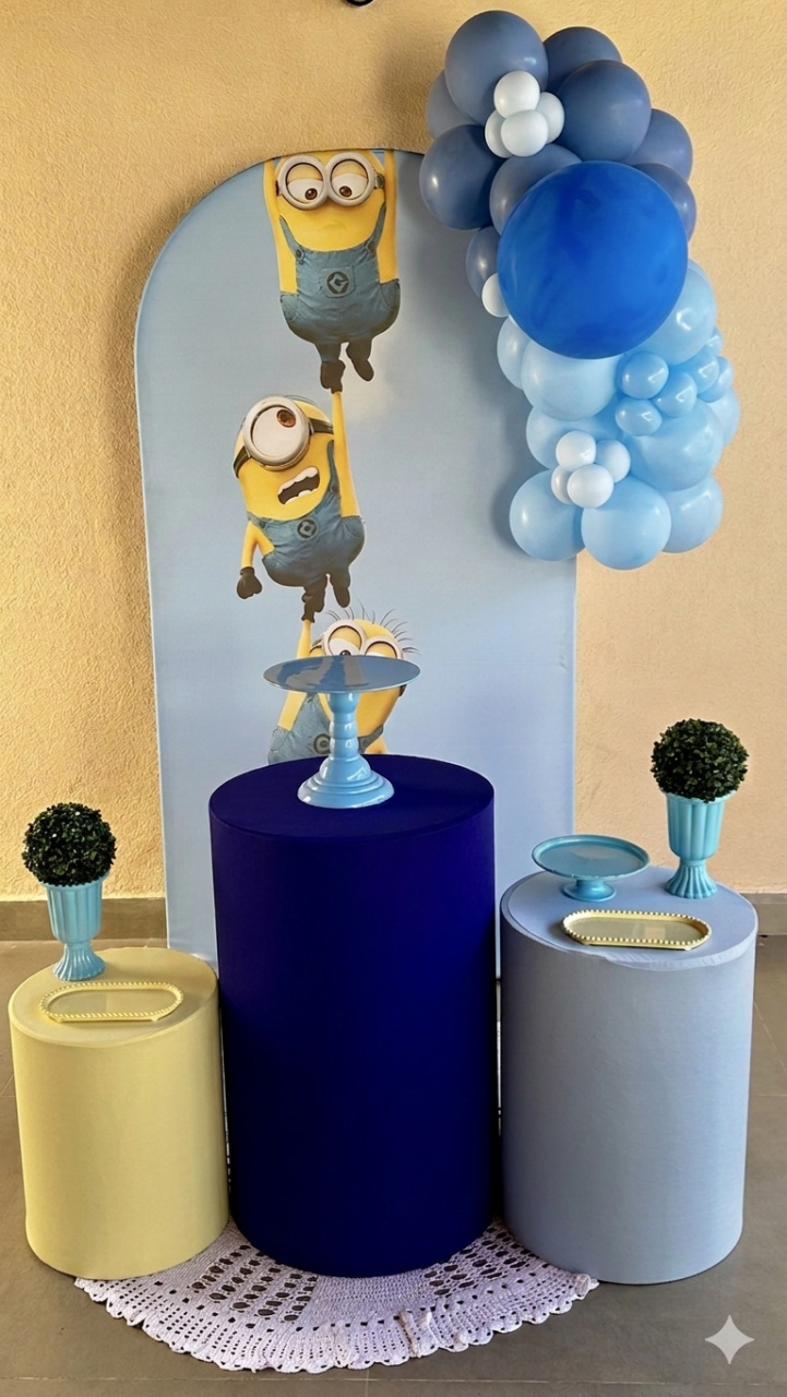Kit Minion Com Balões P - Maria Luiza Cardoso Barbosa