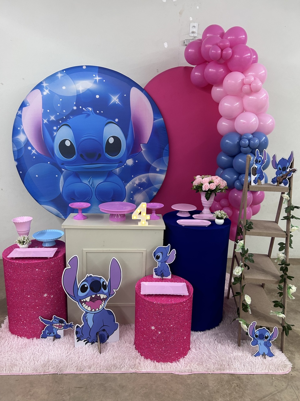 Kit Safira Stitch 2 Com Balões - Maria Luiza Cardoso Barbosa