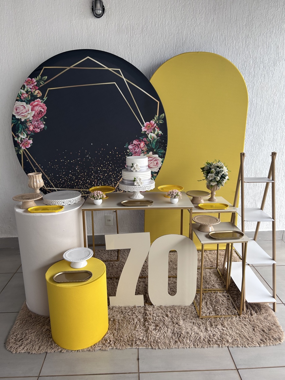 Kit Sênior Amarelo 70 Ou 80 Anos - Maria Luiza Cardoso Barbosa