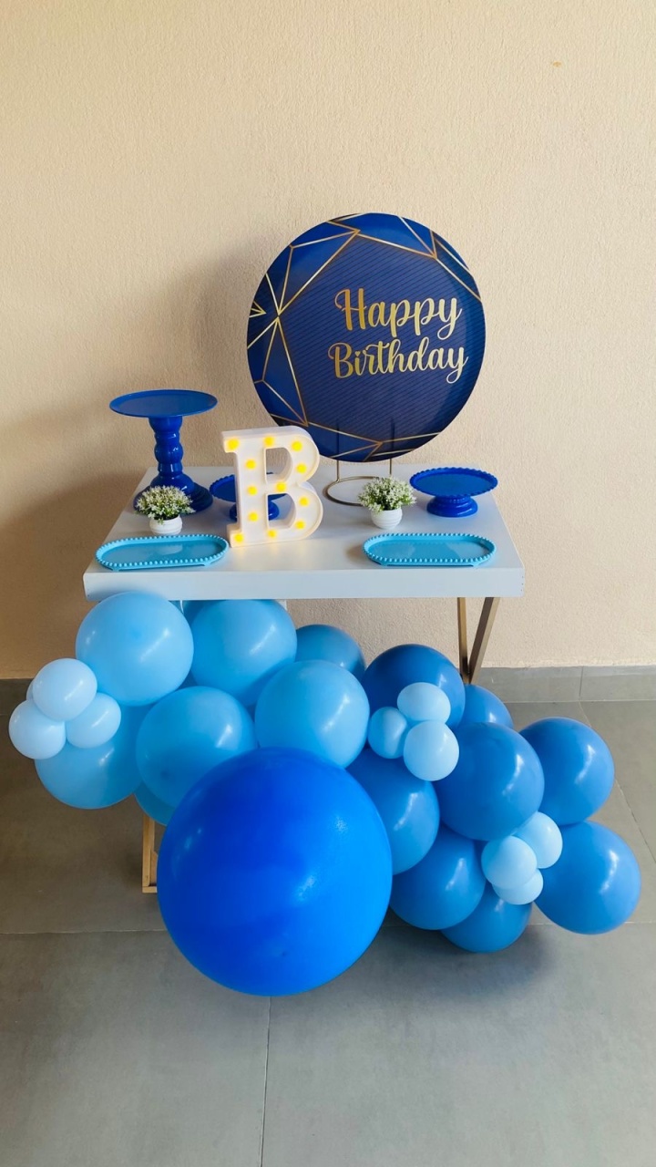 Mini Kit Happy Birday Azul - Maria Luiza Cardoso Barbosa