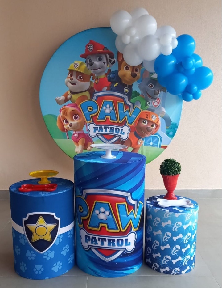 Kit Econômico Patrulha Canina Com Balões P - Maria Luiza Cardoso Barbosa