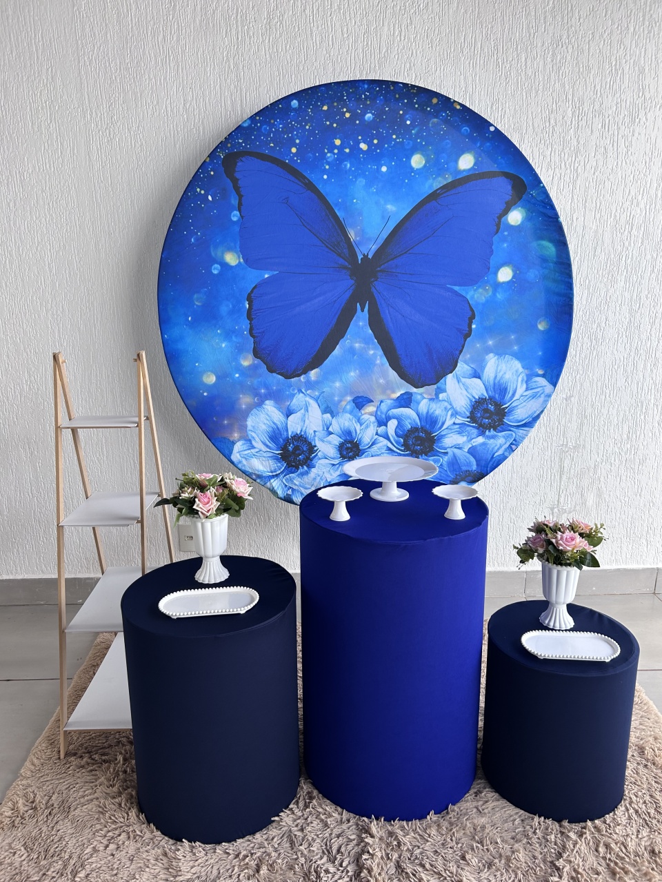 Kit Prata Borboleta Azul - Maria Luiza Cardoso Barbosa