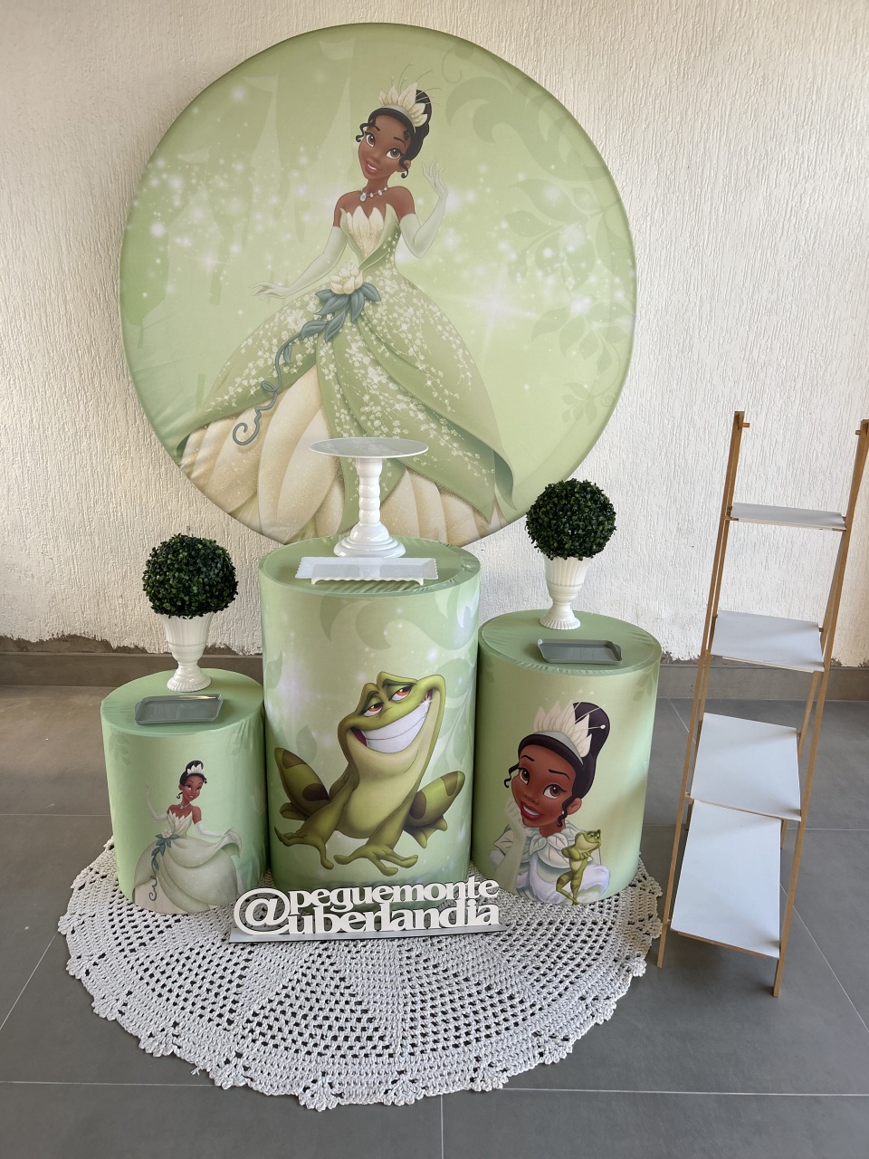 Kit Prata Princesa Tiana E O Sapo - Maria Luiza Cardoso Barbosa